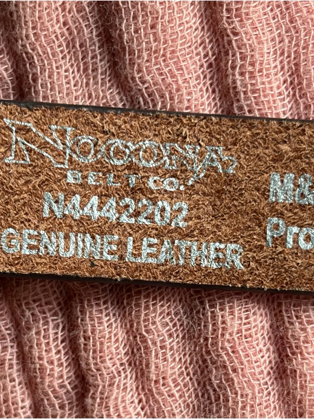 Baby’s First Belt by Nacona.  Western Rodeo Bucking Horse Silver Belt Buckle.